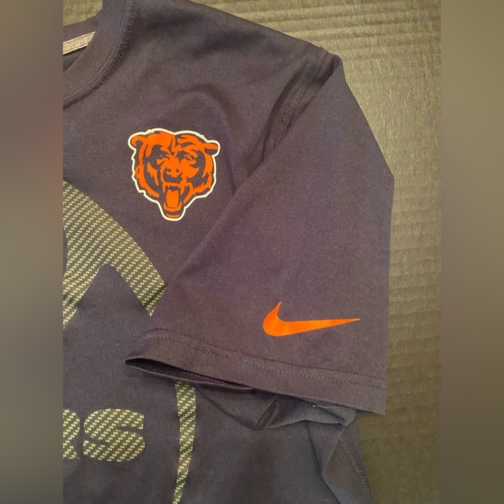 Nike Chicago Bears Men's T-Shirt Blue NFL Football Dri Fit Crew Neck Size Medium - Picture 4 of 6